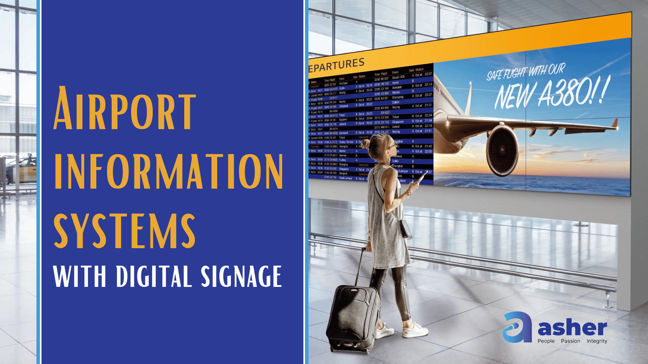 Airport information systems with digital signage: 5 simple ideas